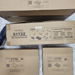 Newage slat wall baskets, hooks. Etc.