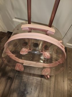 Vetreska Clear Pet Rolling Carrier