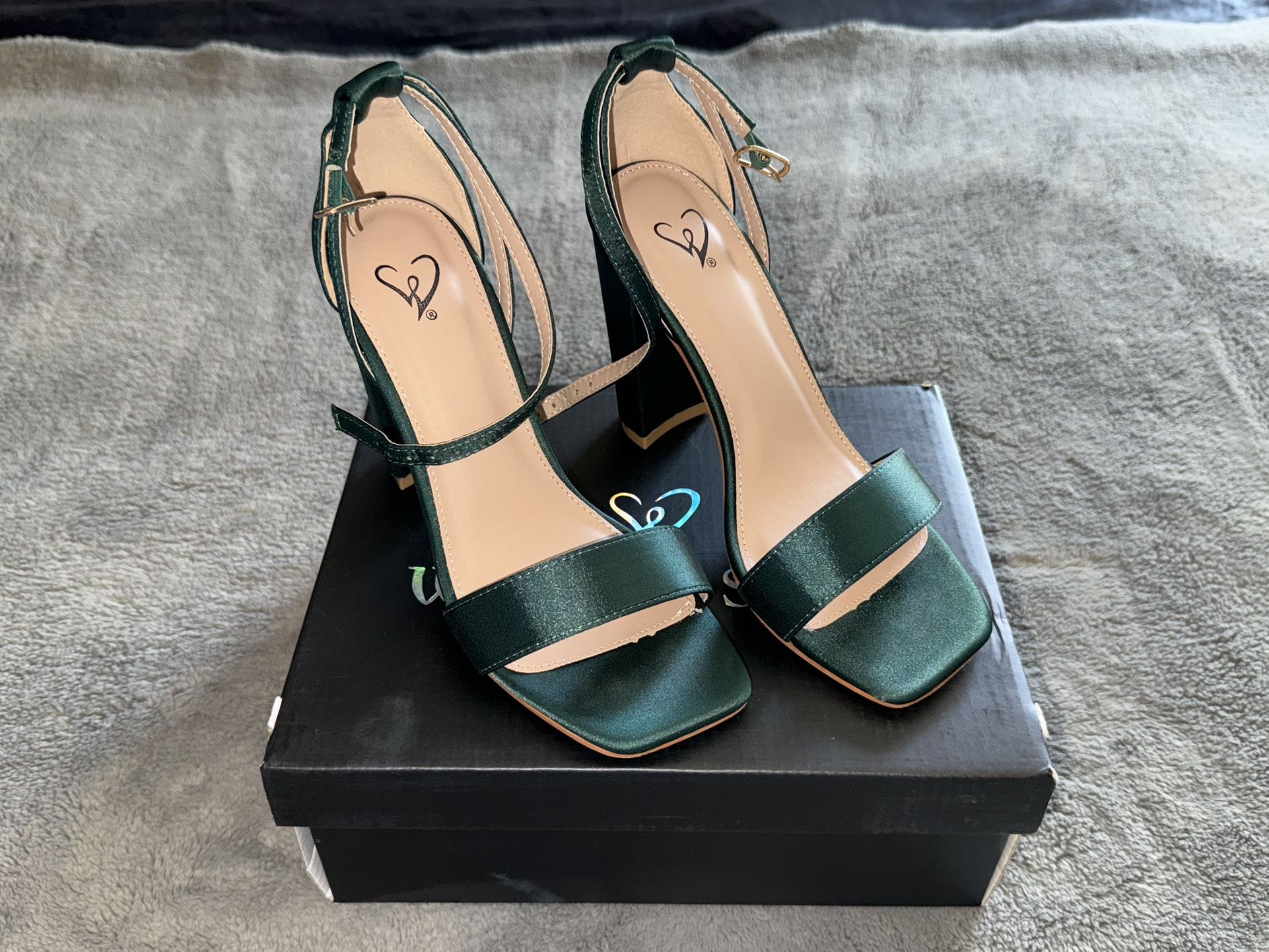 5 1/2 Windsor High Heels - Lili/Hunter Greens 