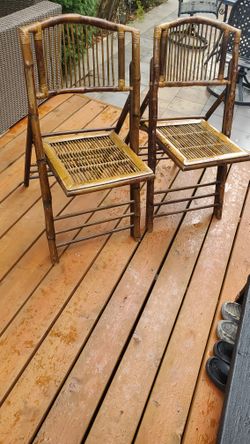 Vintage Bamboo Chair Foldable
