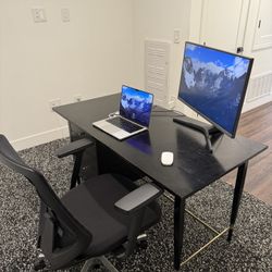 CB2 Black Desk