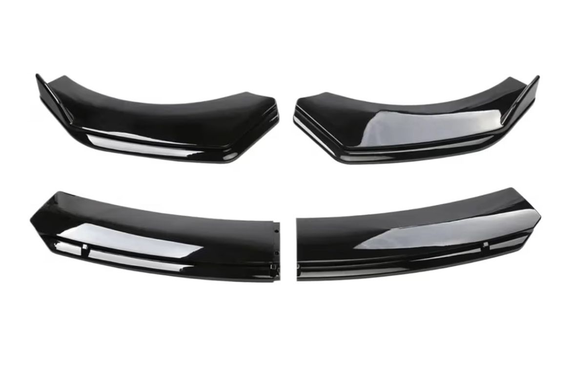 SDETASOQ Compatible For Hyundai Accent 2008-2022 Car Front Body Bumper Spolier Lip Chin Diffuser Splitter Air Dam Kit Protector Guard Covers(Gloss Bla