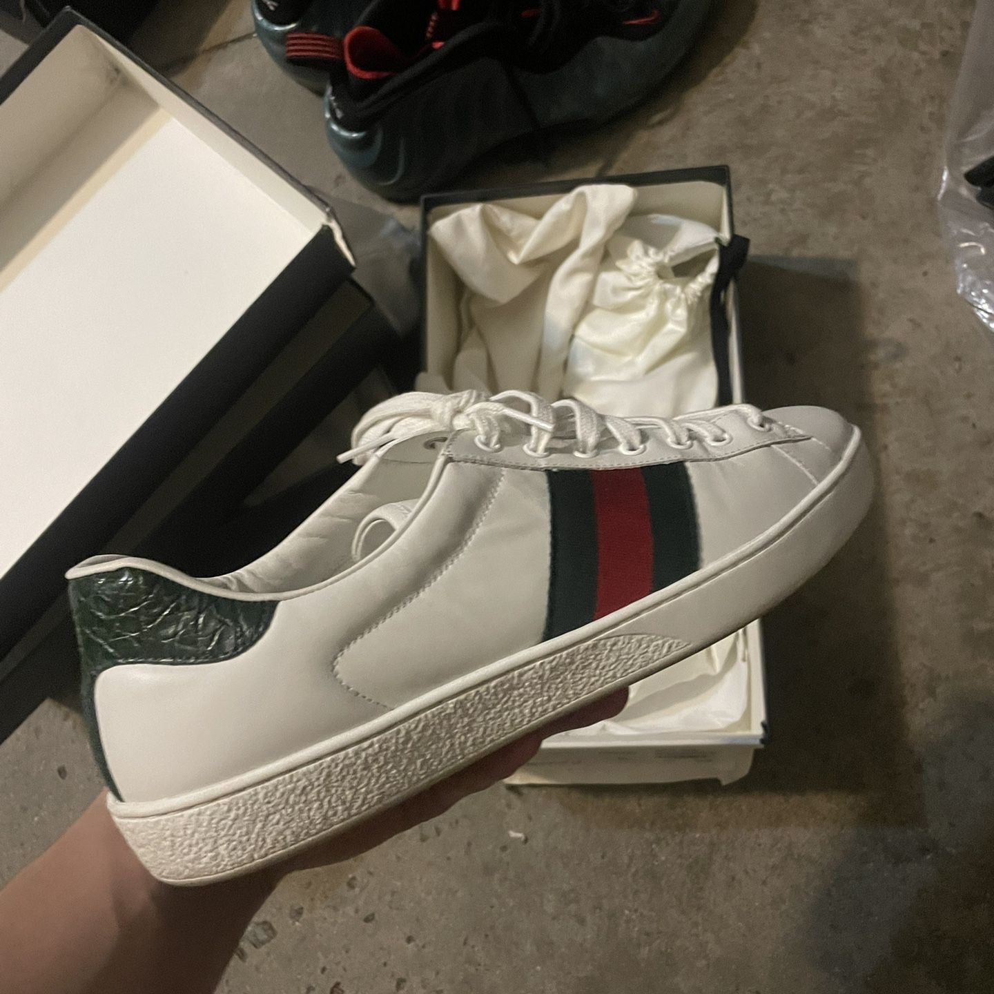 Mens Gucci New Low Top Sneakers White