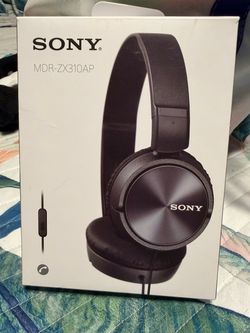 New Sony MDR-ZX310AP Wired On-Ear Headphones