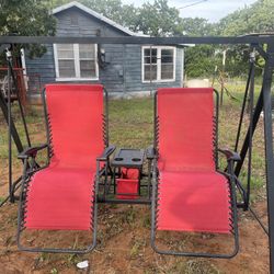 Red  Zero Gravity Double Swing