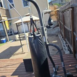 160 Obo Everlast Punching Bag With Stand And Speed Bag