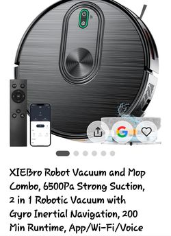 Robot vacuum and mop combo