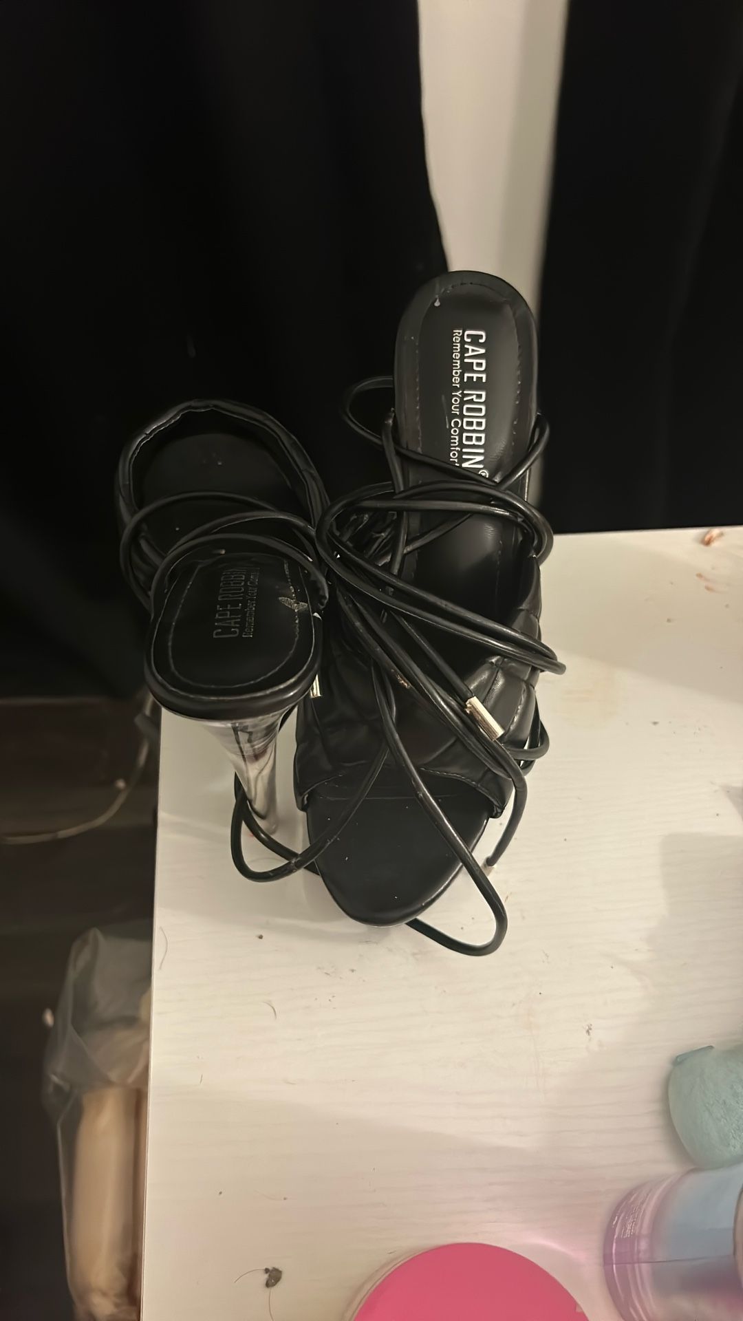 Heels ๐ Nice Clear Botttom And Black