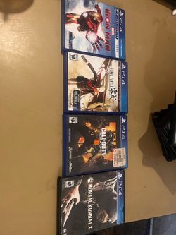 Lot of 4 PS4 Games