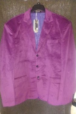Purple Velvet Suit Jacket Size 6x