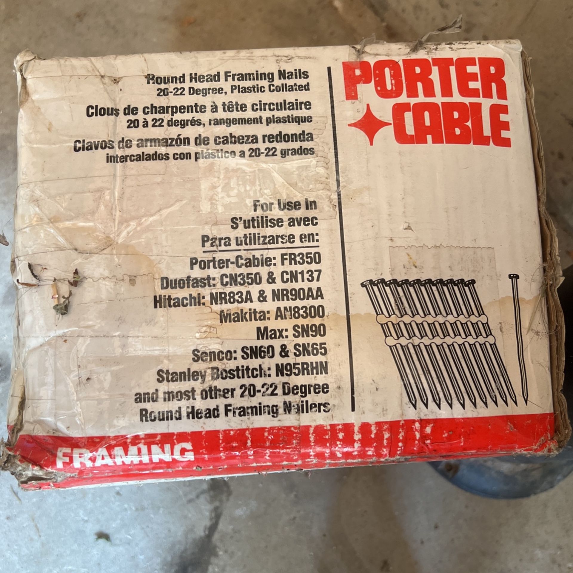 Porter Cable Round Head Framing Nails