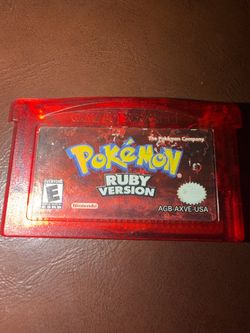 Original Pokémon game Ruby version