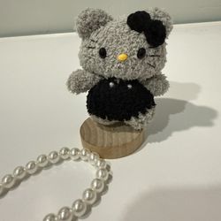🧶Handmade with love: Cute Crochet Kitty Keychain 