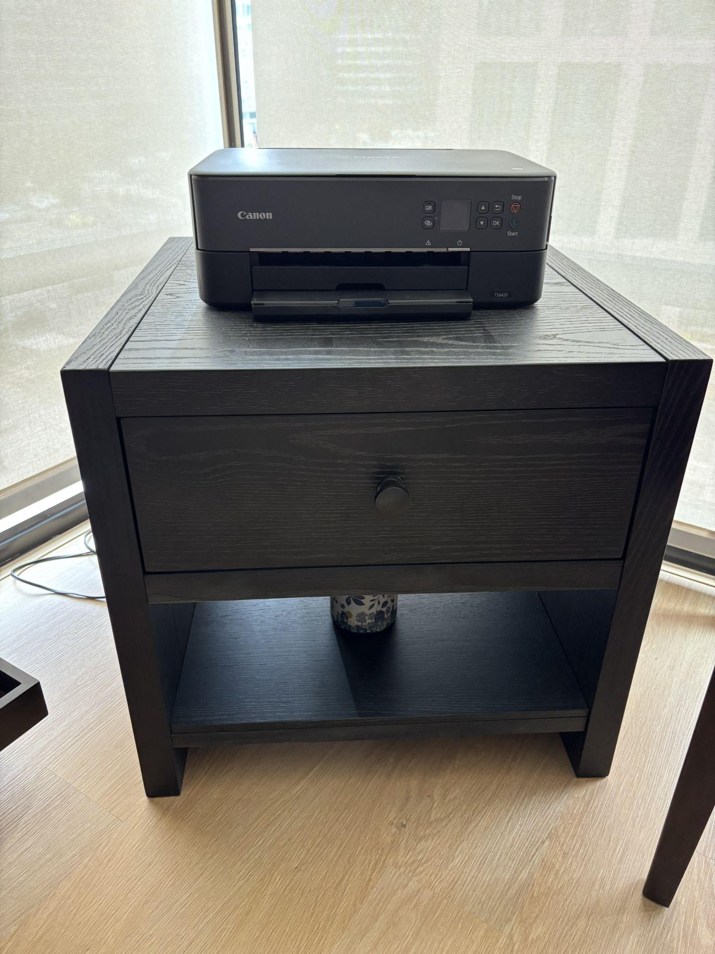 Dark Wood End Table