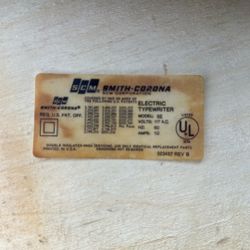 Smith Corona Vintage Typewriter 