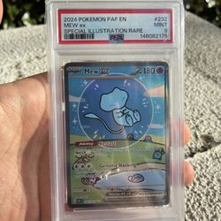 Psa 9 Paldean Fates Mew Ex / Bubble Mew