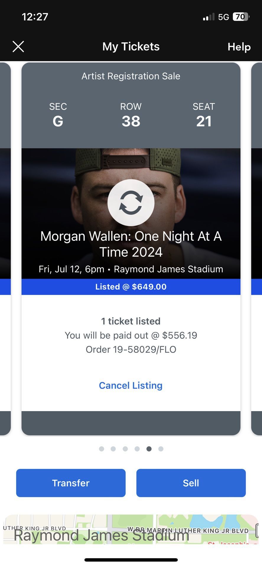 Morgan Wallen Tickets - Floor Level - Fri, Jul 12th