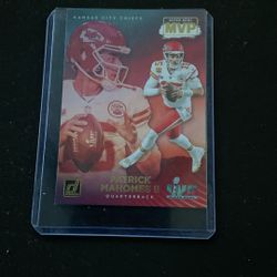 Super MVP Card Patrick Mahomes Perfect Condition 