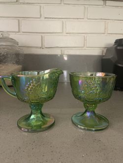Set de azucarera y crecerá, de vidrio