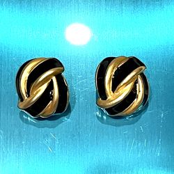 Vintage Givenchy Enameled Earrings 