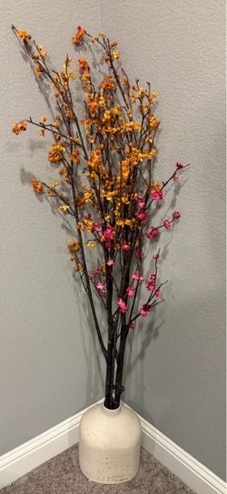 Decorative Floral Branch Stems in Vase