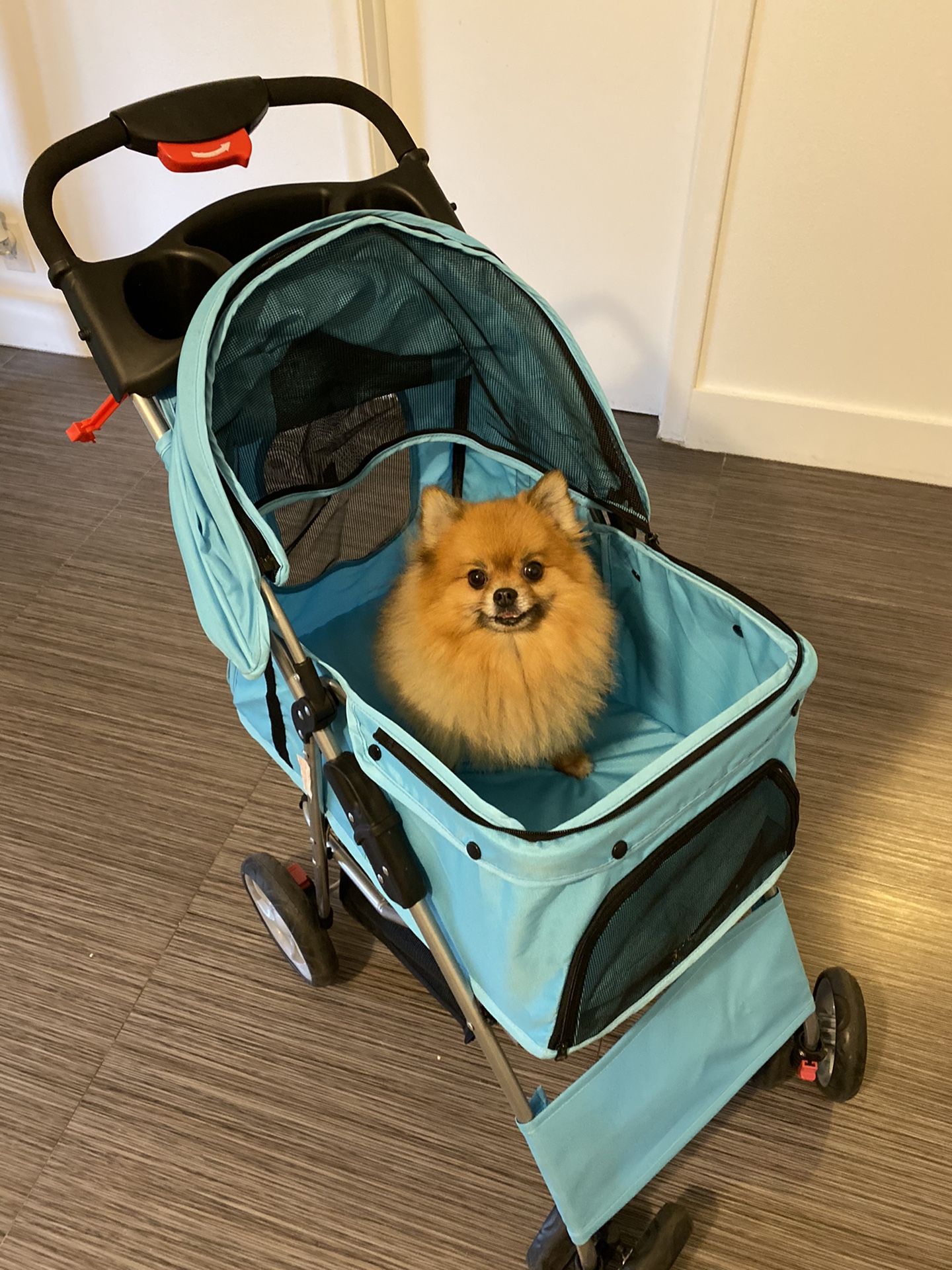 Outdoor Pet Cart Breathable Dog Carrier Bag Pet Stroller 360 Rotating Wheel Pet Carrier Strollers Pet Supplies