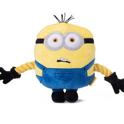 Minions Otto Rope Limb Dog Toy, 8" Medium |Plush and Rope Squeaky Dog Toy | Gift