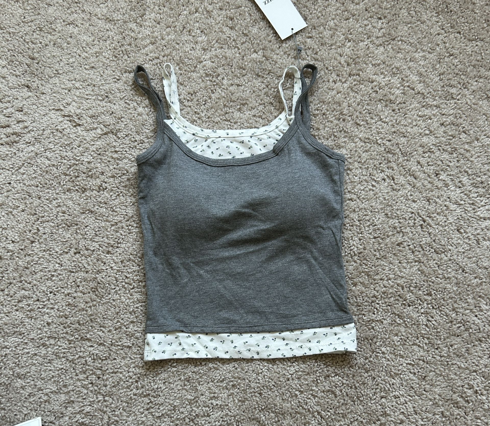 Layered padded tank. Xs