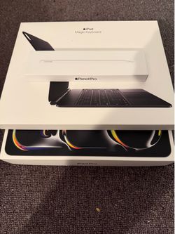 Brand new iPad Pro 13” 1 TB w/ nano textured glass, includes Pencil Pro & Magic Keyboard