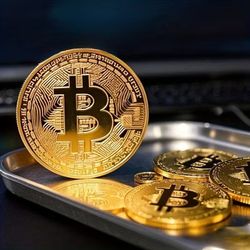 Bitcoin Replica Gold Coin – Physical Crypto Coins with Gift Box