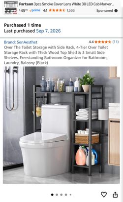 Over the toilet storage
