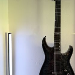 2017 Schecter C-1 Hellraiser Hybrid in Black Burst