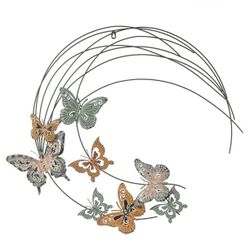 Metal Butterflies Moon Indoor/Outdoor Wall Decor A1474