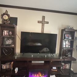 Entertainment Center With Fireplace