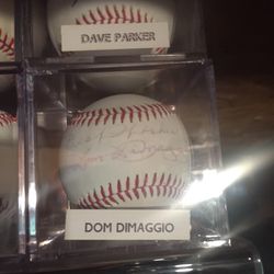 Dom DiMaggio joe Dimaggio’s brother signed baseball