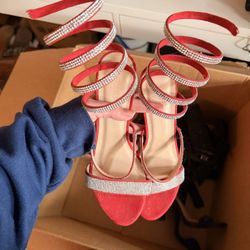 Red Sparkle Heel