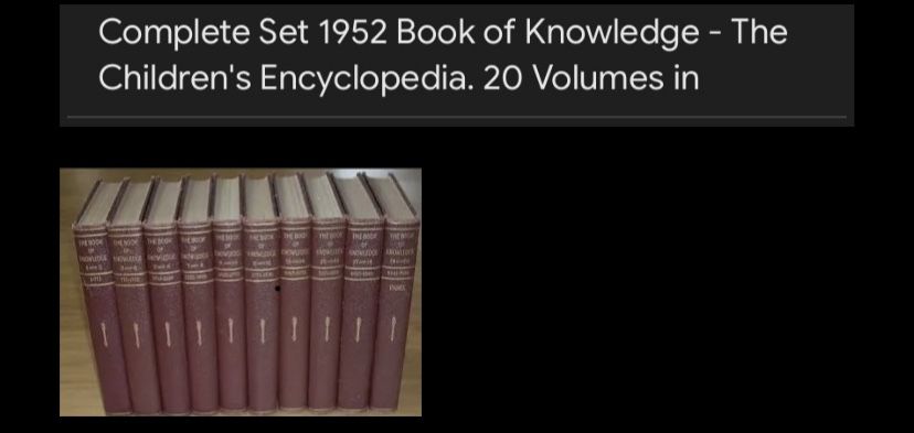 Children Encyclopedia 1954