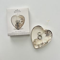 Hallmark Keepsake With This Ring Wedding Ceramic Ornament