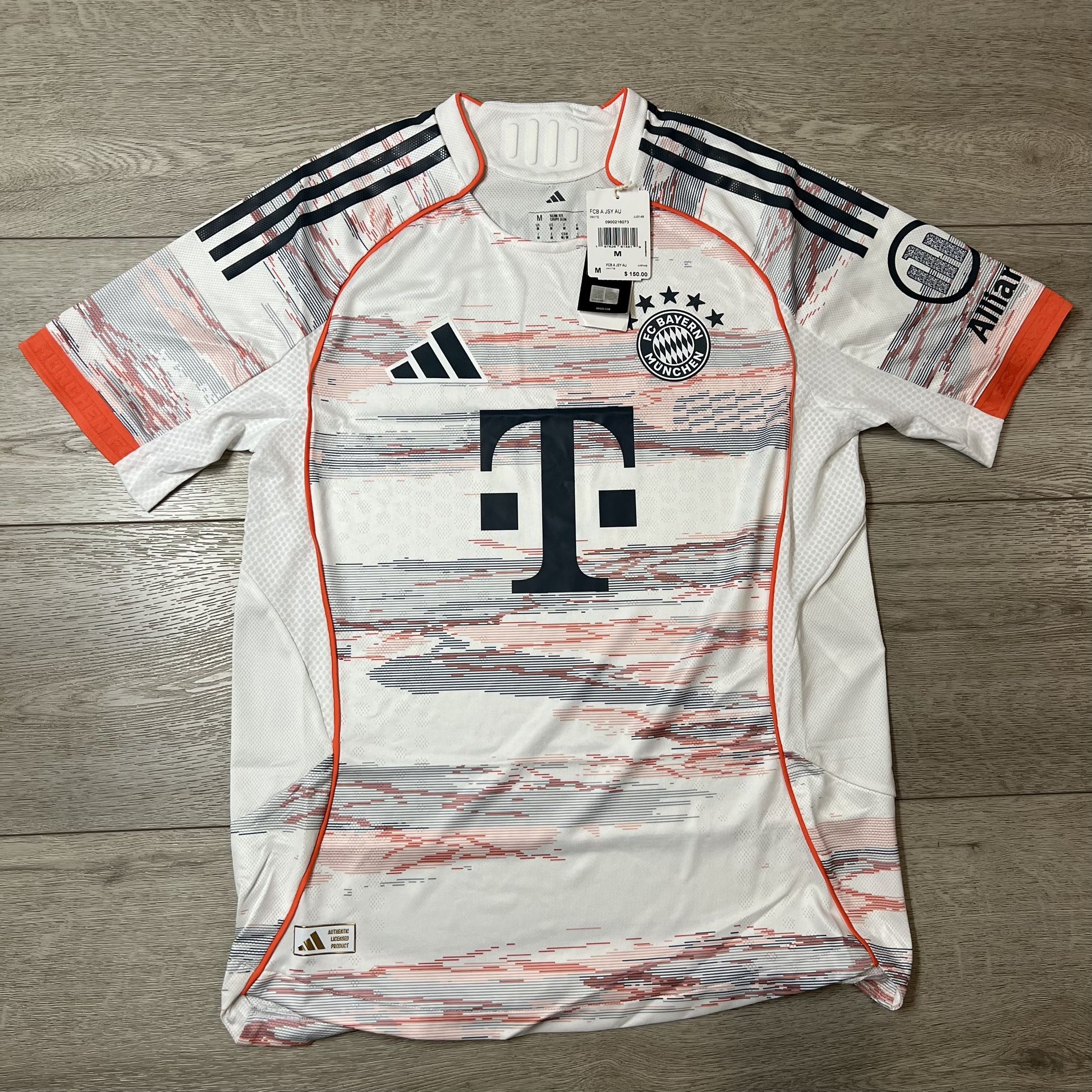 adidas FC Bayern Munich Men's 2025/26 Authentic Away Jersey JJ2145 US Size M