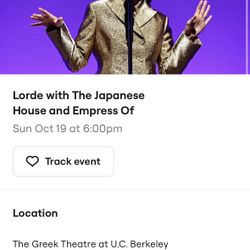 2 Lorde Tickets Opener Is The Japanese House And The Empress Of 