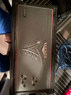 Kicker amp & rca