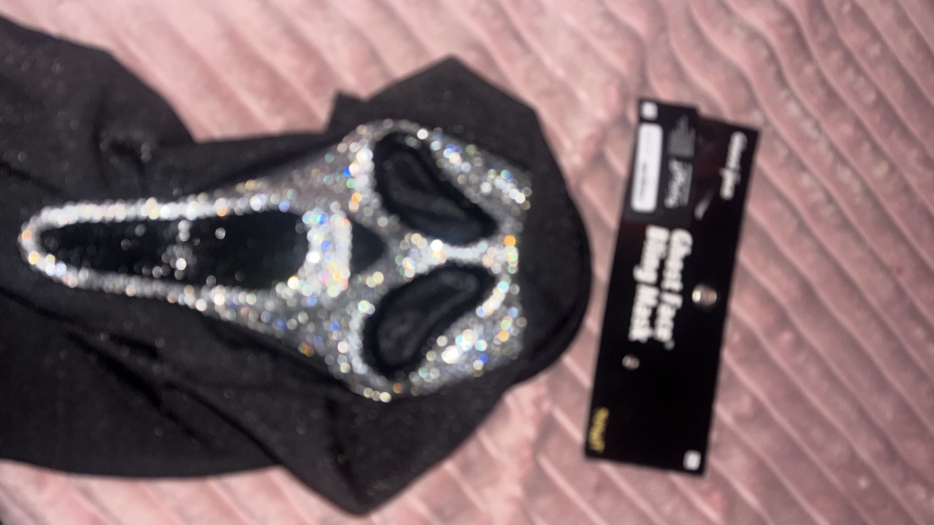 Ghost bling face mask