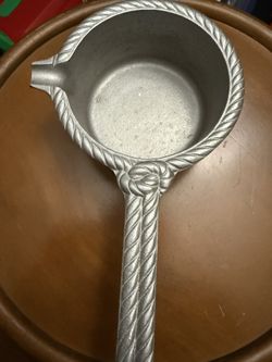 Wilton Armetale Gourmet Grillware saucepot with a spout