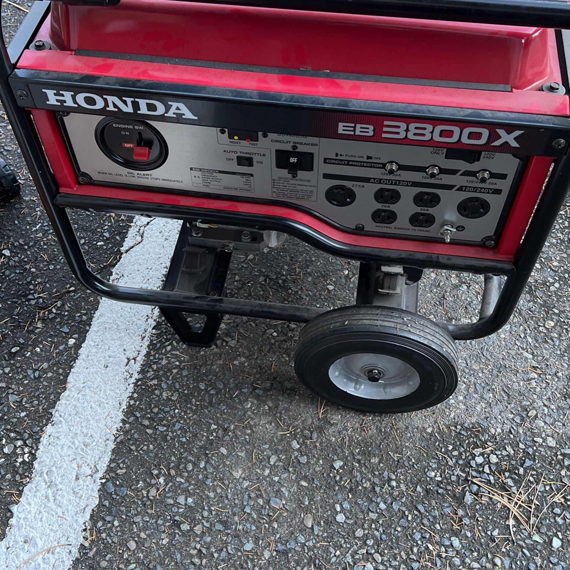 Honda Generator Eb3800x Tested Working 10-24-21
