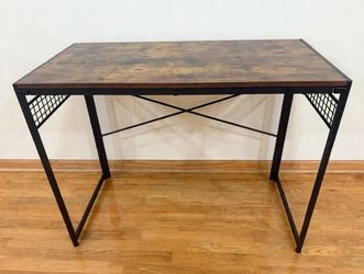 Industrial Desk 40" - Small Space / WFH Desk, Console Table, TV Stand - Metal Frame