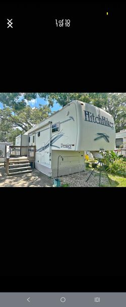 1997 5th wheel by premier Hitchhiker RV tiny home 36ft 1 bedroom 1 bath