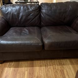 Brown Leather Couch