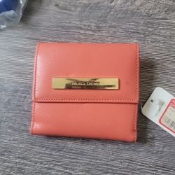 IVANKA TRUMP Clutch Peach Womens Wristlet Wallet