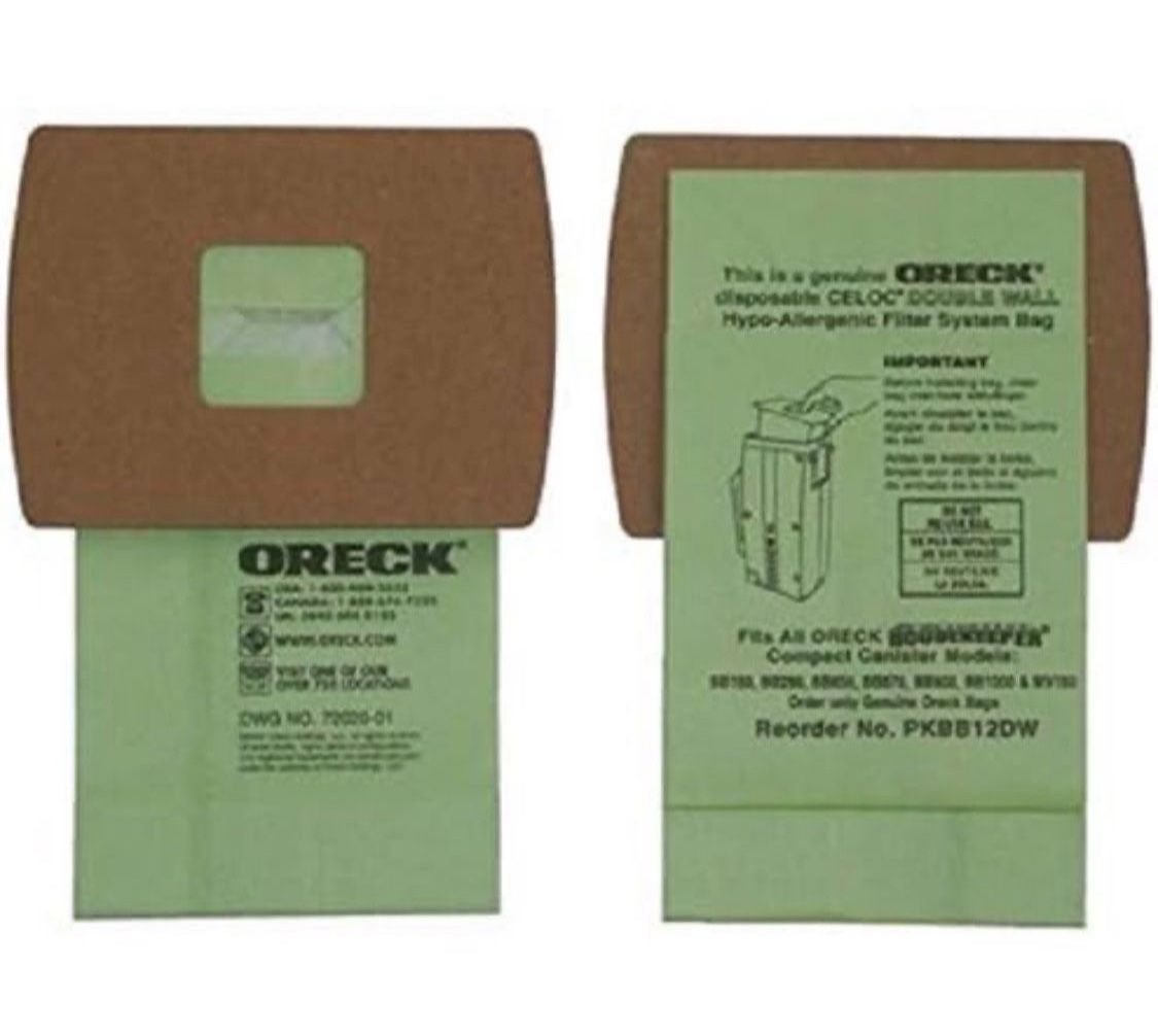 Oreck Commercial PKBB12DW Super Compact Canister for Advanced Filtration (Pack of 12)