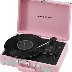 Pink Crosley Record Player